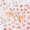 Elegant Ginkgo and Maple Leaf Nail Art Stickers 6 Sheets Easy Apply Nail Decals Women's Nail Decoration for Autumn Nail