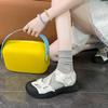2025 Summer Hollow Ugly Cute Mary Jane Dad Shoes Women's 4CM Platform Strap Roman Bag Head Sports Sandals