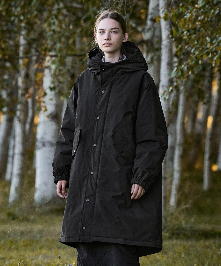 Fluke Adventure Fishtail Quilted Long Parka Fpj222 / 3 Colors