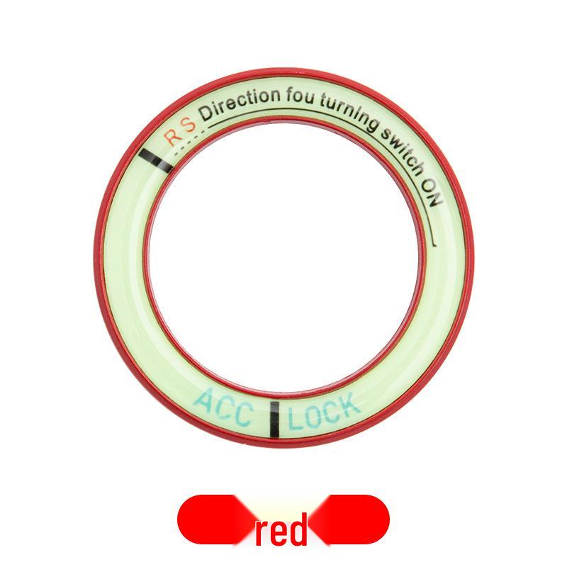 Glow Ignition Switch Decorative Ring - Interior Button Sticker for Car