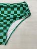 2026 Plaid Print High Waist Tummy Control Plus Size Bikini Swimsuit for Women