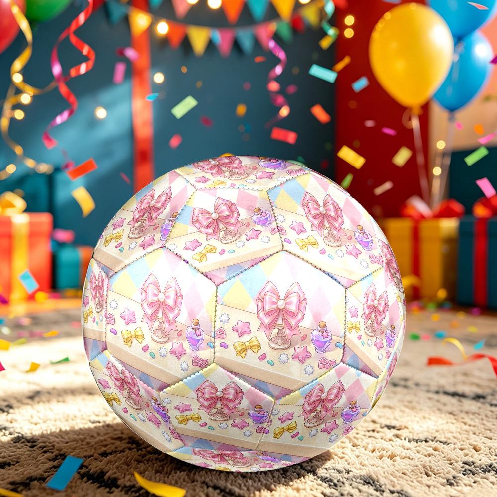 1pc Pastel Fantasy Themed Soccer Ball, Size 5, Lightweight PVC Material, Outdoor Training Soccer Ball Gift. Q62218