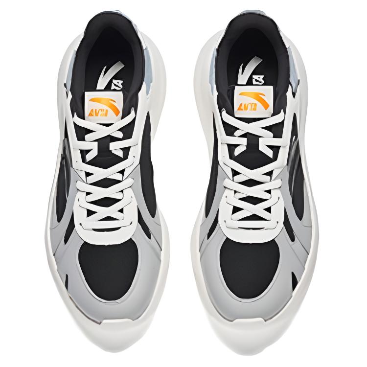 Anta Unrestrained Series Comfortable Versatile Lightweight Durable Low-Top Casual Shoes Men Sneaker Gray Beige 912538829-1