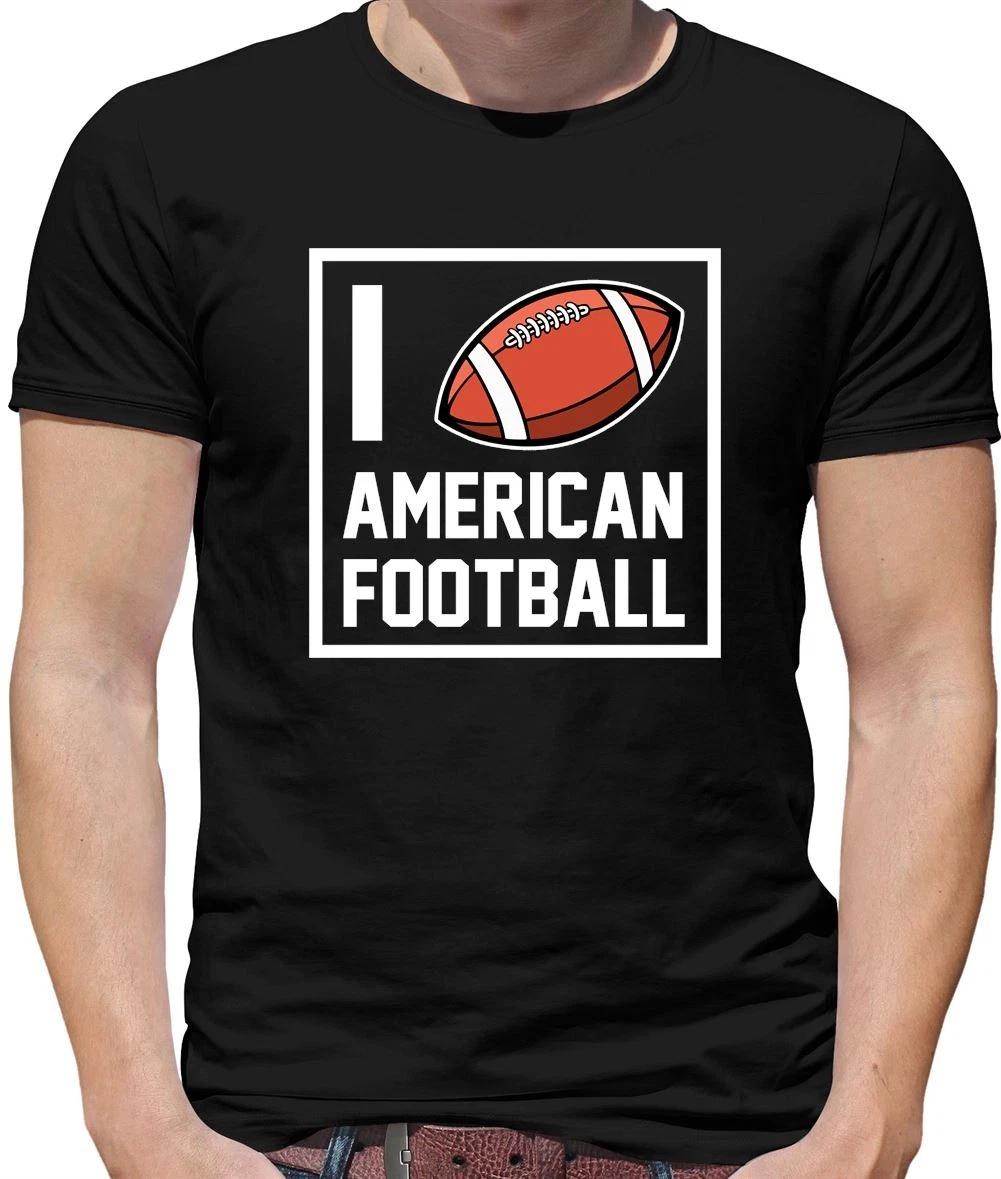 I Heart American Football - Mens T-Shirt - Sports Player Love Fan Bowl XS