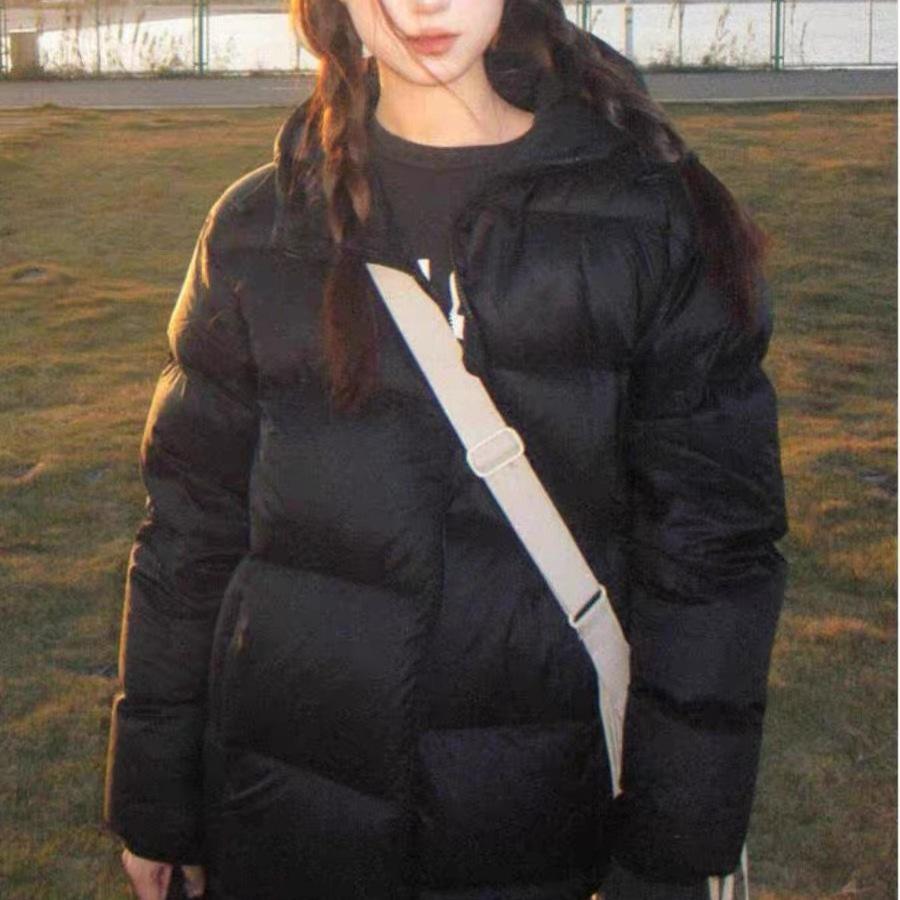 Autumn and Winter Stand Collar Thick Casual Cotton Jacket Hooded Women s Slim Fit Cotton Jacket Jacket S