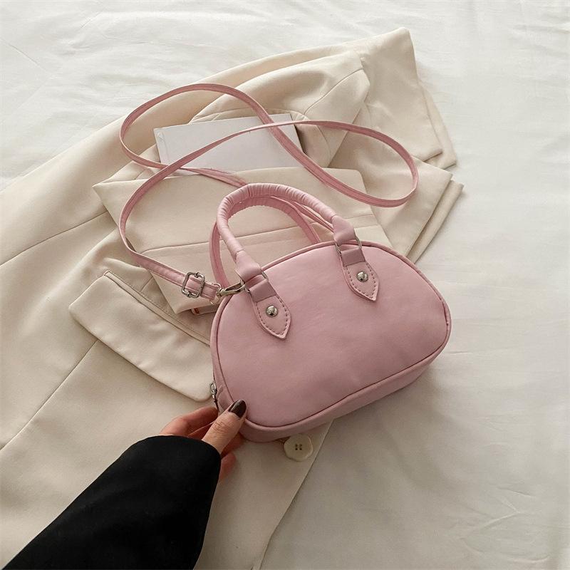 Korean Casual and Fashionable Pendant for Summer New Solid Color One Shoulder Crossbody Fashionable Handheld Small Square Bag for Women