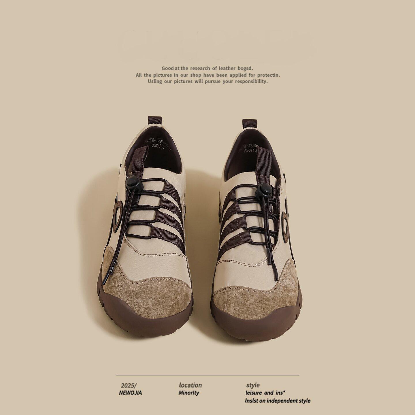 

2025 autumn new platform ballet training shoes women s brown drawstring sports Forrest Gump dad shoes niche casual shoes 35 хаки