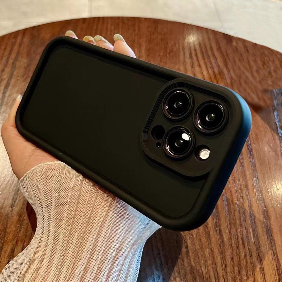 

Роскошный силиконовый чехол ярких цветов для iPhone 15 14 Pro Max, чехол для iPhone 13 11 12 Pro Max XR X XS 15 14 Plus, противоударный чехол iPhone 7 чёрный