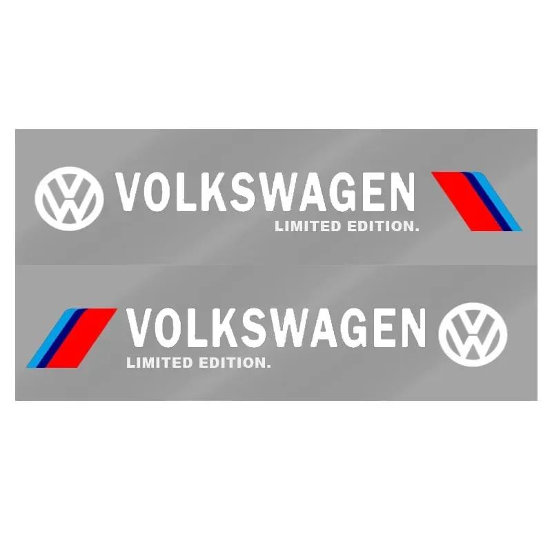 

Car For Volkswagen VW 2pcs Car Side Door Sticker Badge Decal Decoration Emblem For VW Volkswagen R Rline Jetta Golf Polo Beetle