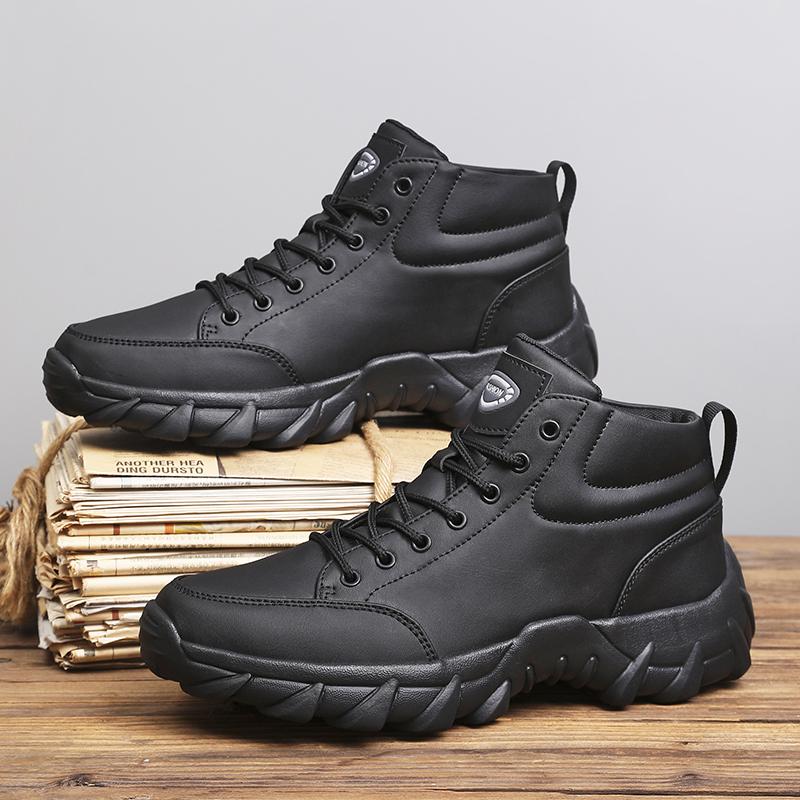 

Fashion Men s Winter Snow Boots Waterproof Leather Sports Super Warm Men s Boots Outdoor Men s Hiking Boots Work Travel Shoes Size 39-46 39
