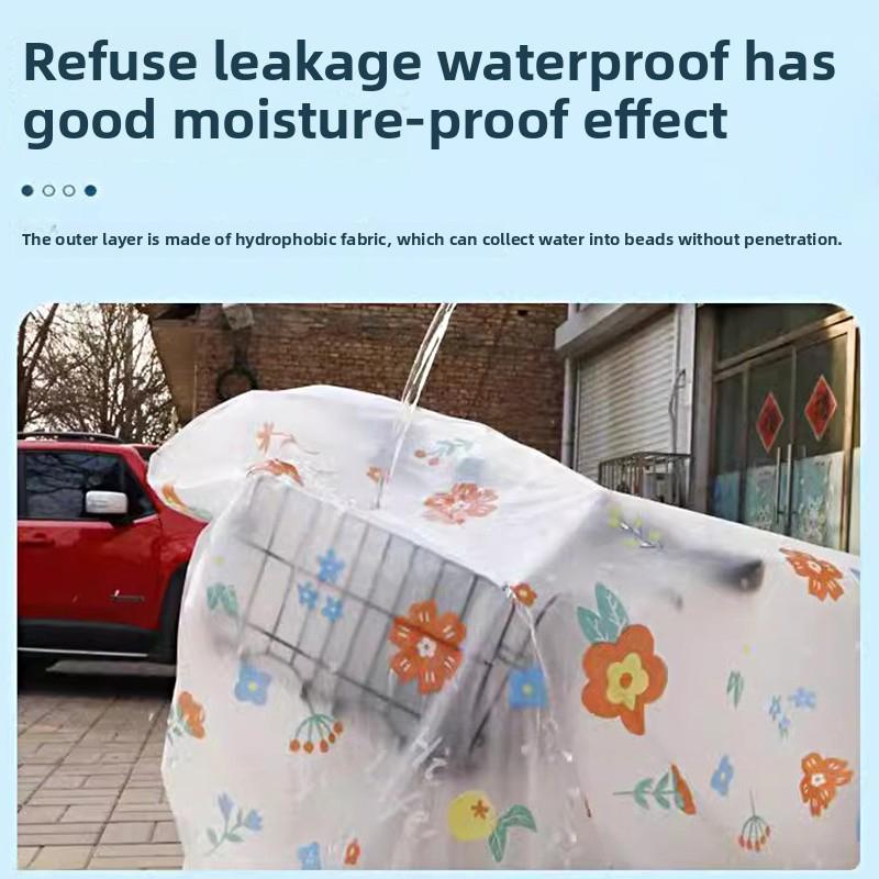 1PC Waterproof Cartoon Pattern Electric Bike Raincover Universal Motorcycle Cover Thickening Sunshade Cute