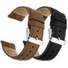 Fullmosa [2-Pack] Genuine Leather Watch Bands, 20mm and 22mm, Replacement Straps, Quick Release Smartwatch Bands for Men and Women