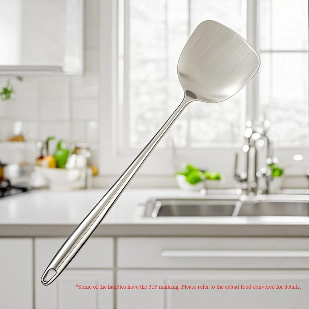 304 Stainless Steel Wok Spatula Metal kitchen utensils Slotted Turner Spoon Ladle Cooking Tools Utensil Set Kitchen Accessories