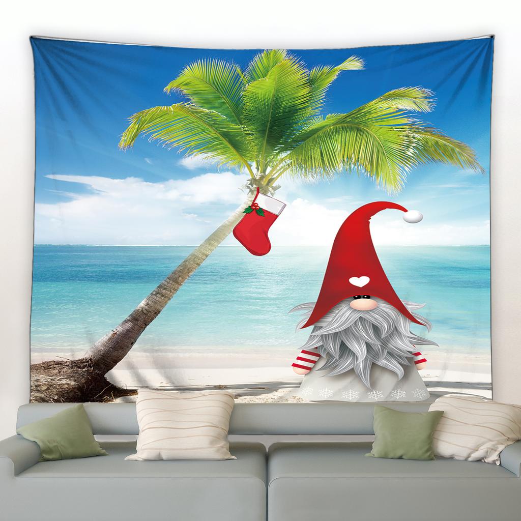 2022 Merry Christmas Tema Goblen Moda Noel Noel Baba Şenlikli Çan Komik Tatil Duvar Asılı Goblen Yatak Odası Odası Için