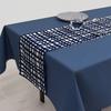 STYLE Decor Table Center x Cotton Reversible Type Navy Leaf W2602230 Runner/Table (30cm 210cm) 100%