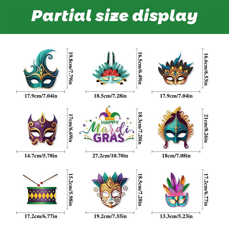 Mexican Carnival Static Electricity Command Window Stickers Festive Decoration To Add Atmosphere Glass