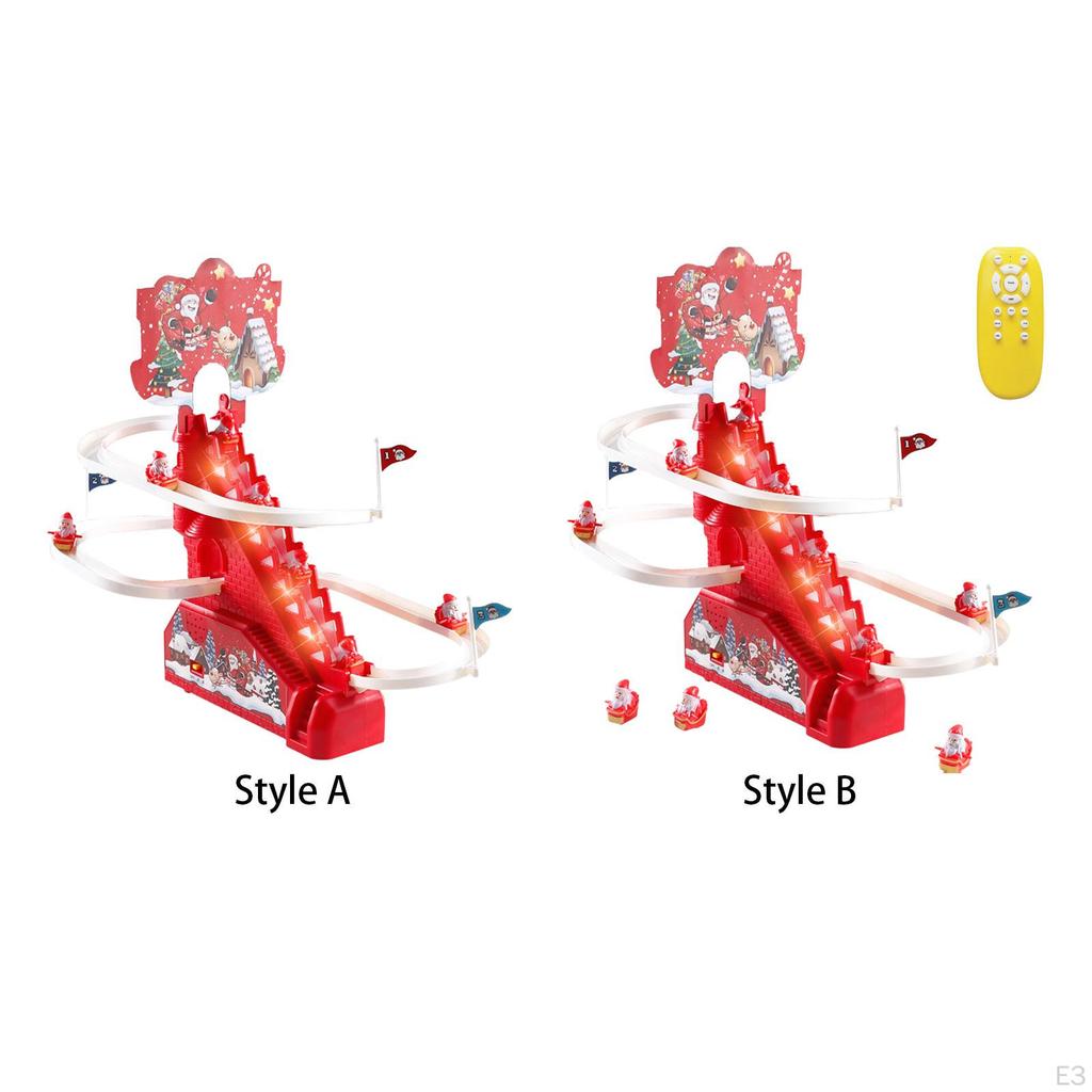 Electric Climbing Ladder Santa Claus ,Ladder Up and Down Musical Doll