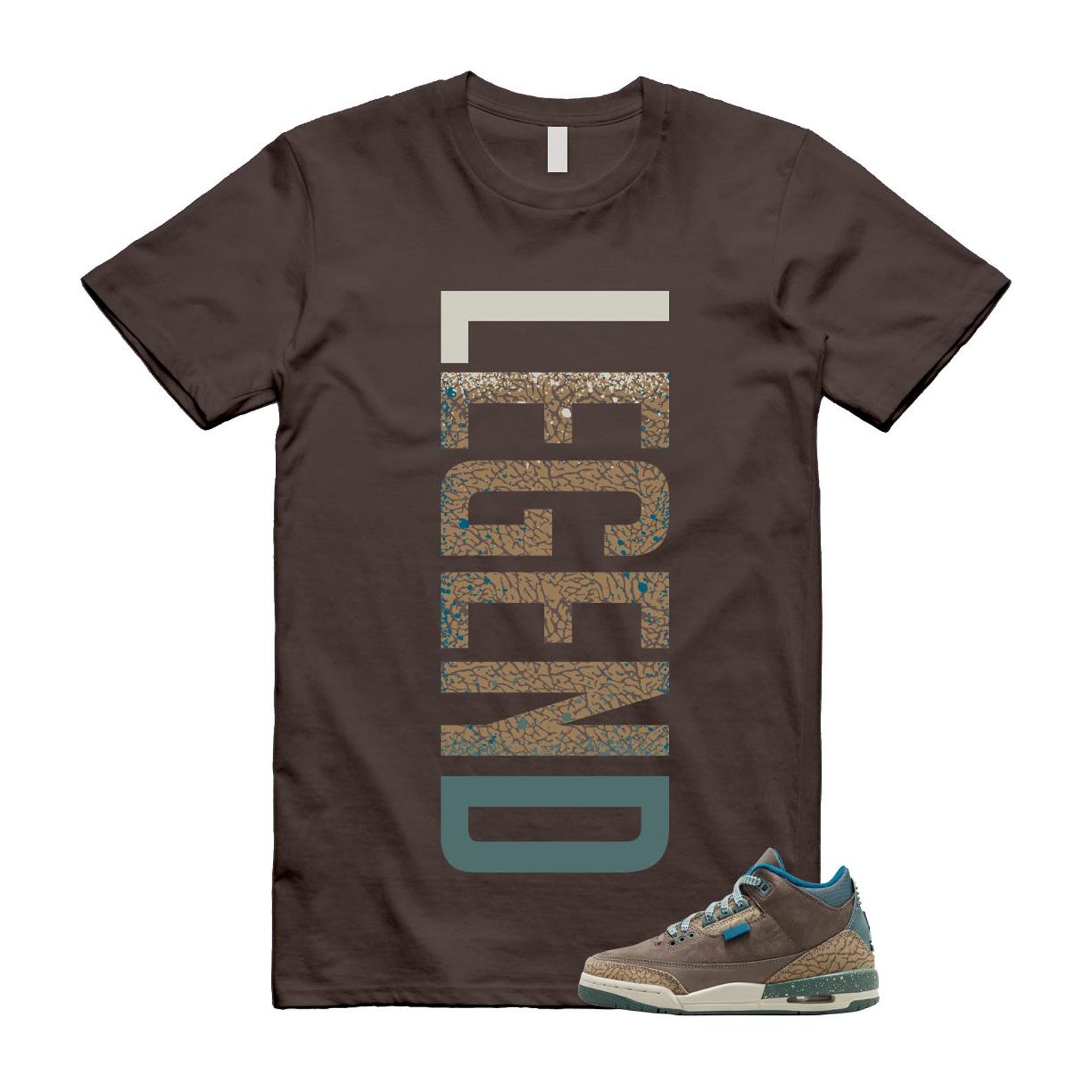3 We Outside Olive Grey Green Abyss Khaki Sea Glass Brown T Shirt Match LEGEND 2XL