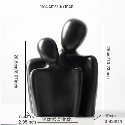 Nordic minimalist abstract figures ceramic ornaments bedroom living room desktop furnishings home decoration office figurines