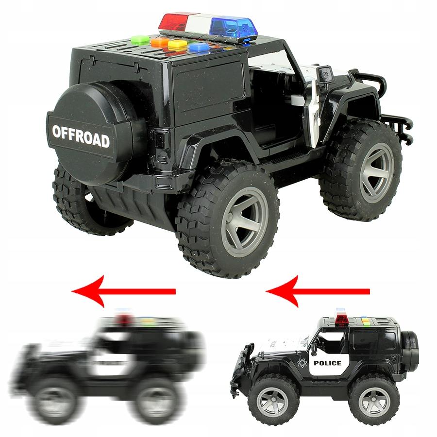 [PACZB][5] Police Jeep Car with Motor, Sound, LED Lights Z1104