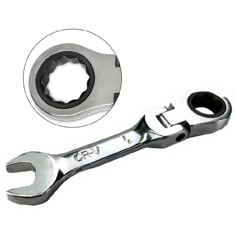 Reliable Ratcheting Wrench Hand Combination Wrench Spanner with 5°Movement