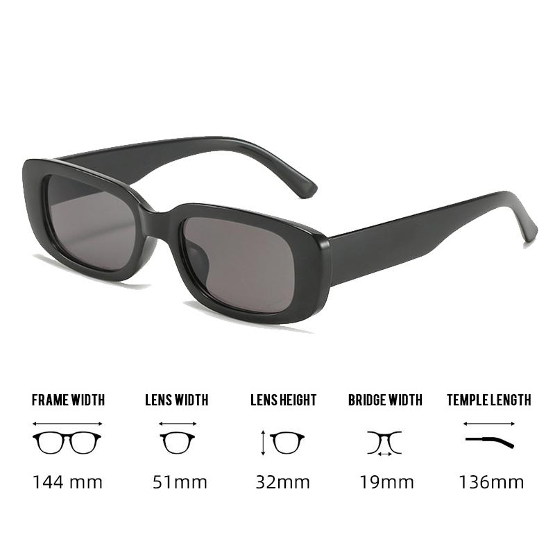 Kleine quadratische Damen-Sonnenbrille polarisiert Myopie UV-Schutz Kurzsichtige Sonnenbrille -1.0~-6.0