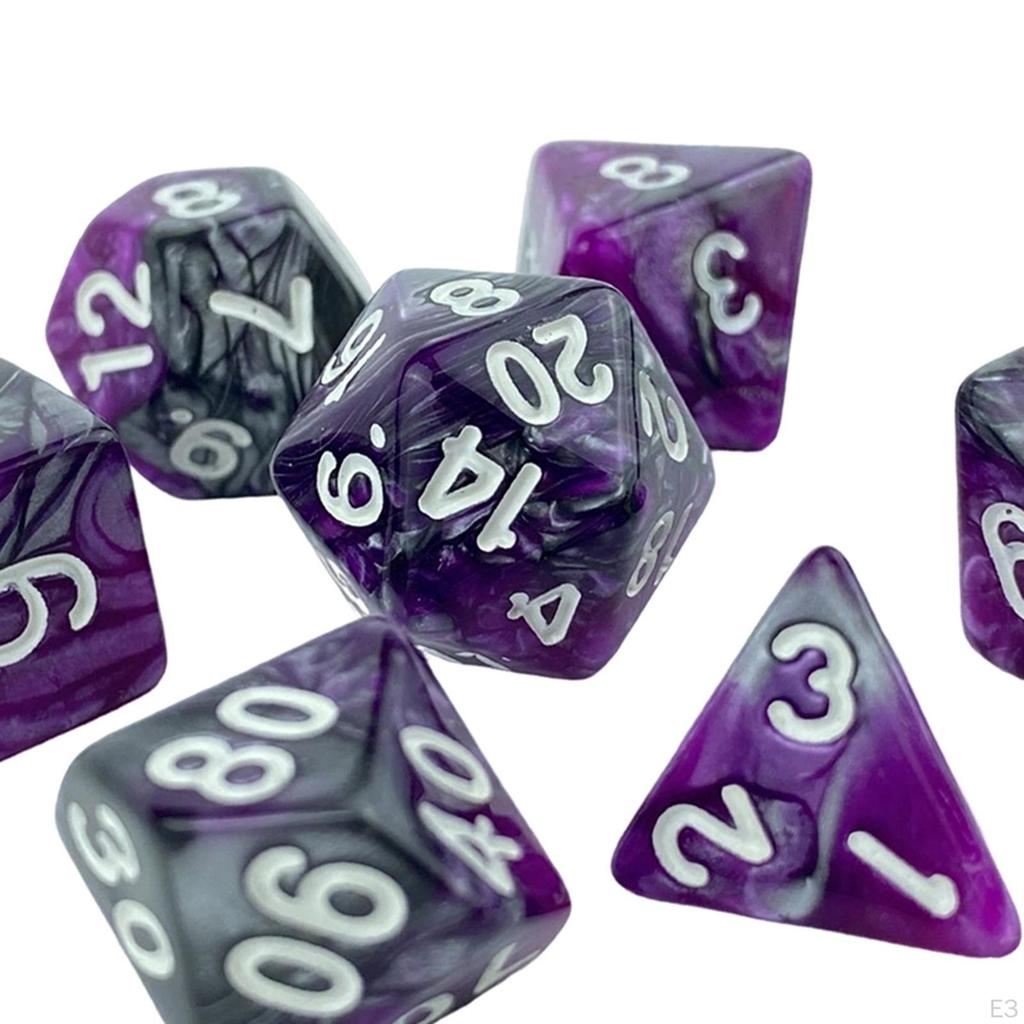 Acryl Würfel, D8 D10 Würfel Spiel Unterhaltung für Erwachsene