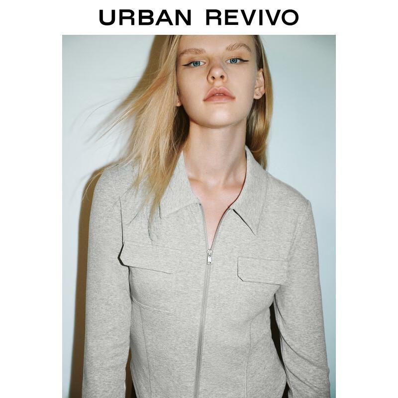 UR Women's 2025 Autumn Zip-Front Slim Fit Shirt