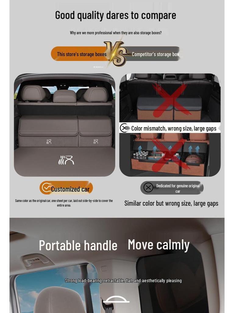 Car Trunk Storage Box for BYD Han L/EV/DMI/DMP