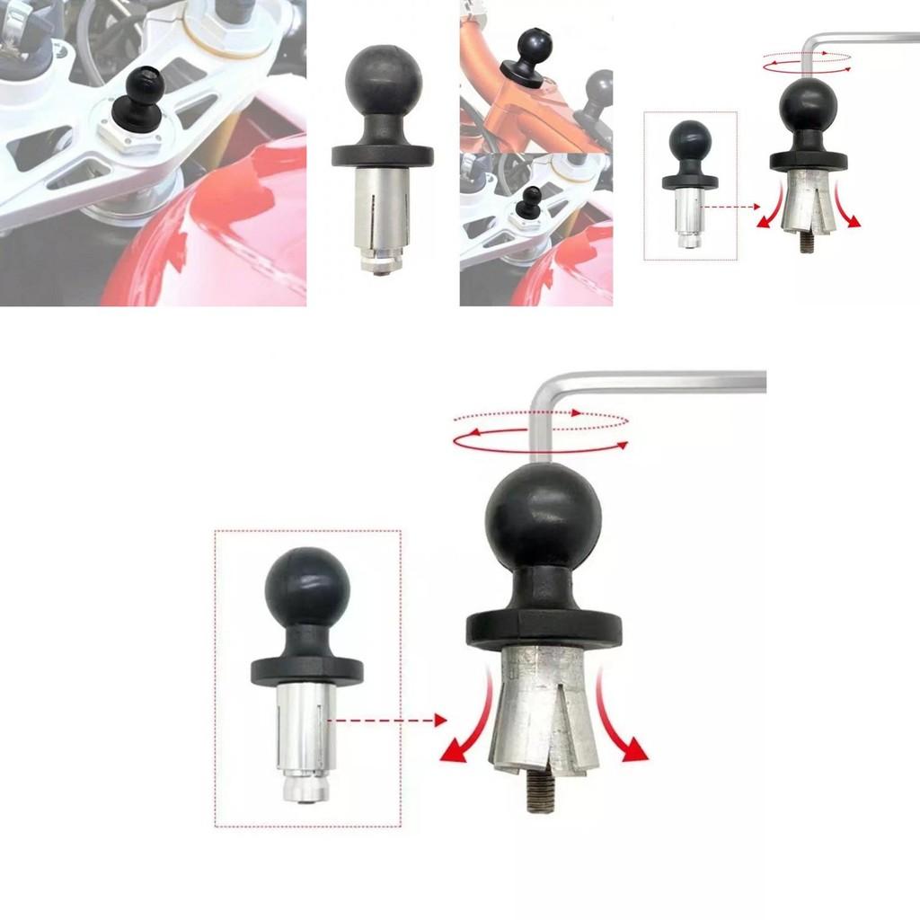 Versatile Motorcycle Hollow Ball Head Aluminum Alloy Expansion Screw Mount For Phone Camera Accessories