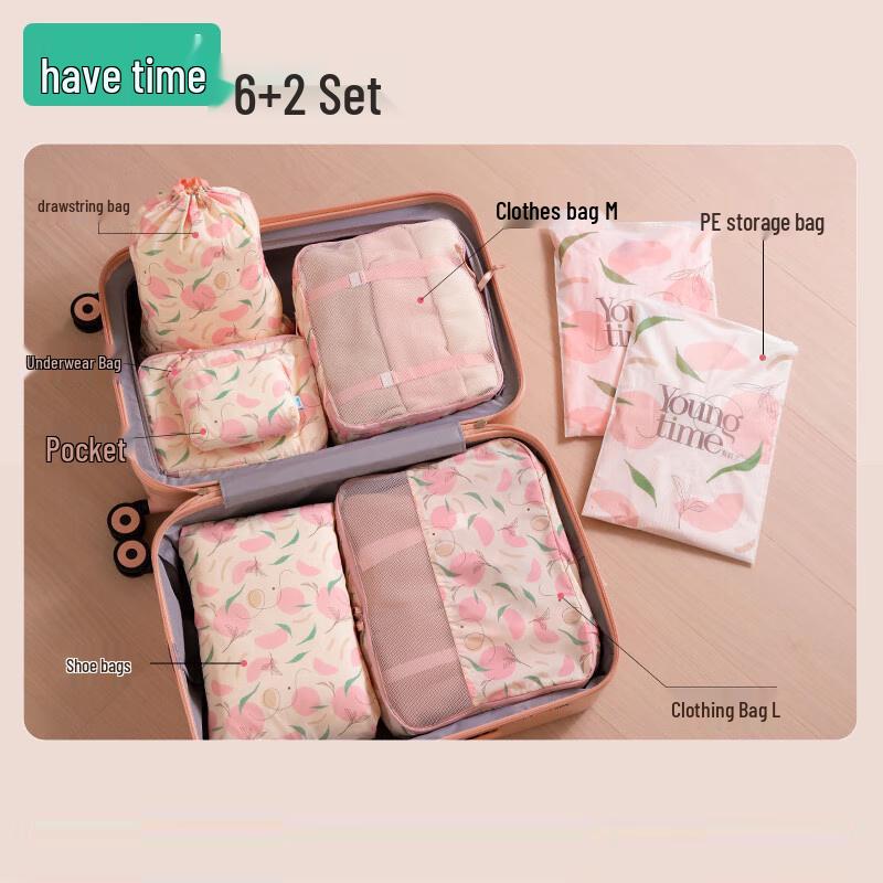 8-Piece Travel & Business Trip Clothes Storage Set