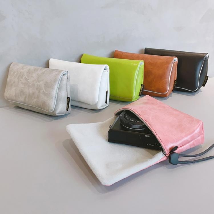 PU Camera Storage Bag for ZV 1F Users and More Digital Camera Vlog Camera with Convenient Compartments