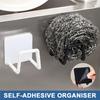 Sponges Holder Kitchen Sink Drain Basket Drain Cleaning Brush Hook Sponge Storage Rack Wall Hooks Accessories Home Organizer