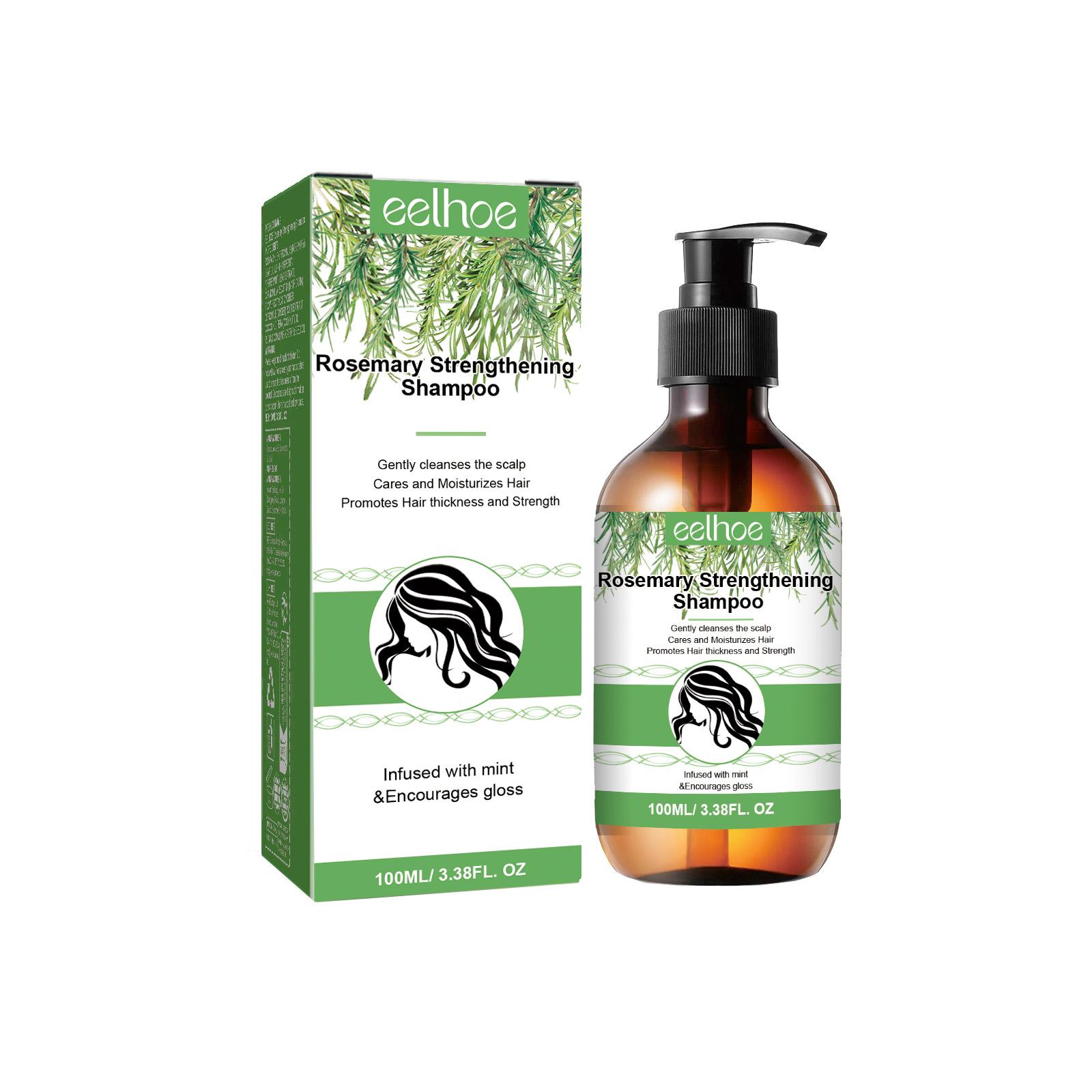 Rosemary Shampoo Deep cleansing and massaging scalp moisturizing, softening, and thickening hair care shampoo 100ml