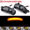 Side Wing Mirror Indicator Dynamic Turn Signal LED Light For Skoda Fabia 2014 2015 2016 2017 2018  Rapid 2017-