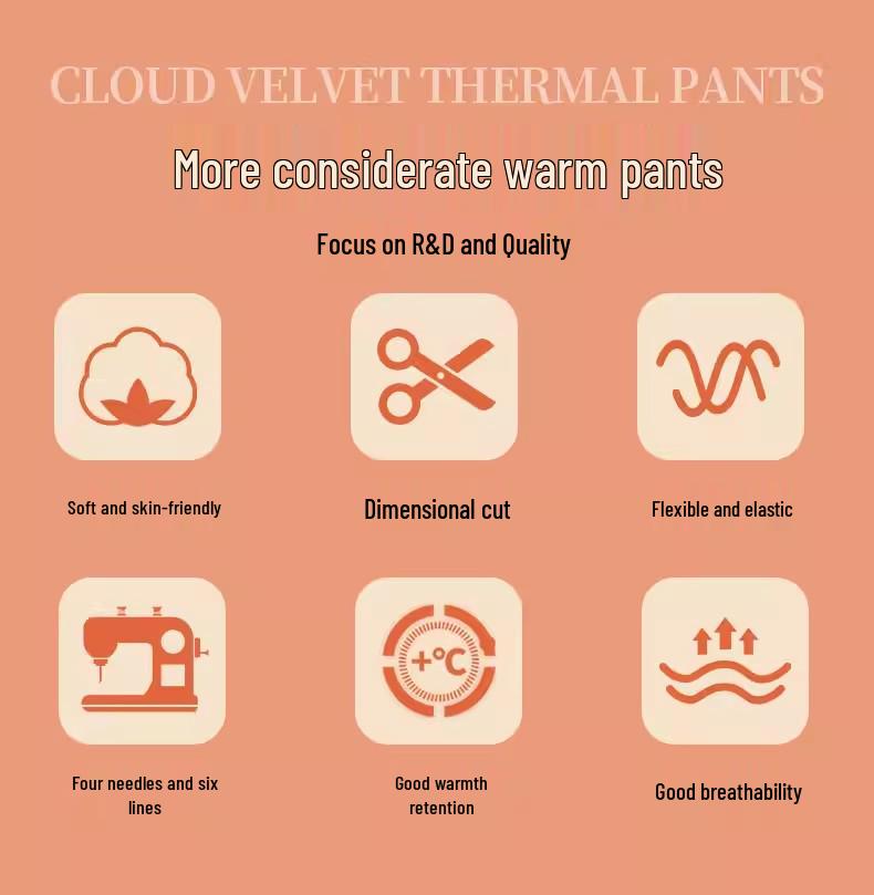 2026 Women's High-Waist, Butt-Lifting, Extra-Thick Warm Base Layer Cotton Pants