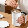 Magnetic Stirring Coffee Mug Electric Rechargeable Self Stirring Cup with LCD Thermometer for Milk Cocoa Office Kitchen Travel