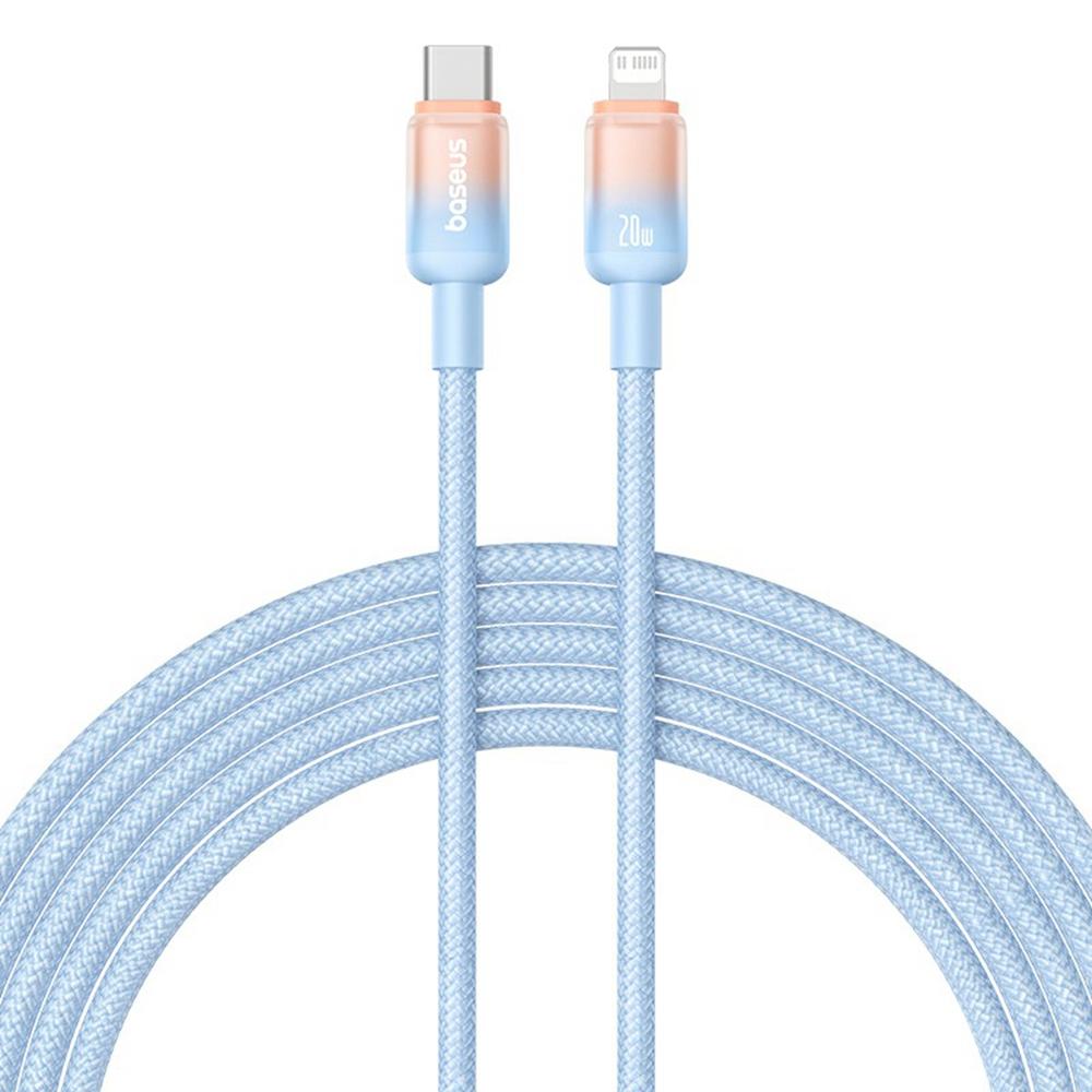 BASEUS Discolor Series 2m Fast Charging Cable Type-C To iP 20W Nylon Braided Data Cord