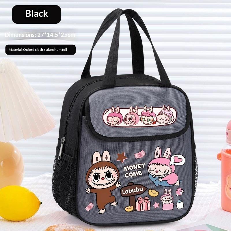 Lunch Box Bag Handbag Cartoon Thermal Insulation Thickened Aluminum Foil Lunch Box Bag Elementary School Student Bento Bag To Work