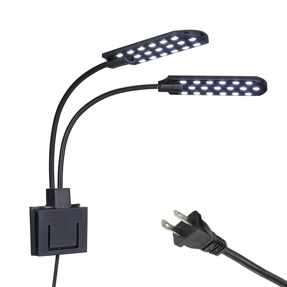 White Light Fish Tank Clip Lamp Flexible Bendable Fish Tank Light Landscape Lamps  Home Aquariums