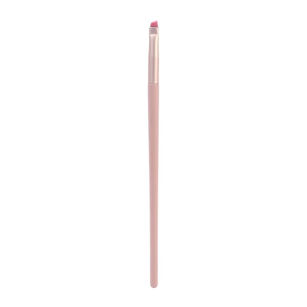 

Pink Black Eye Makeup Brushes Flat Eyebrow Eyeliner Brush Professional Angled Wooden Eyeshadow Brushes Make Up Cosmetics Tools