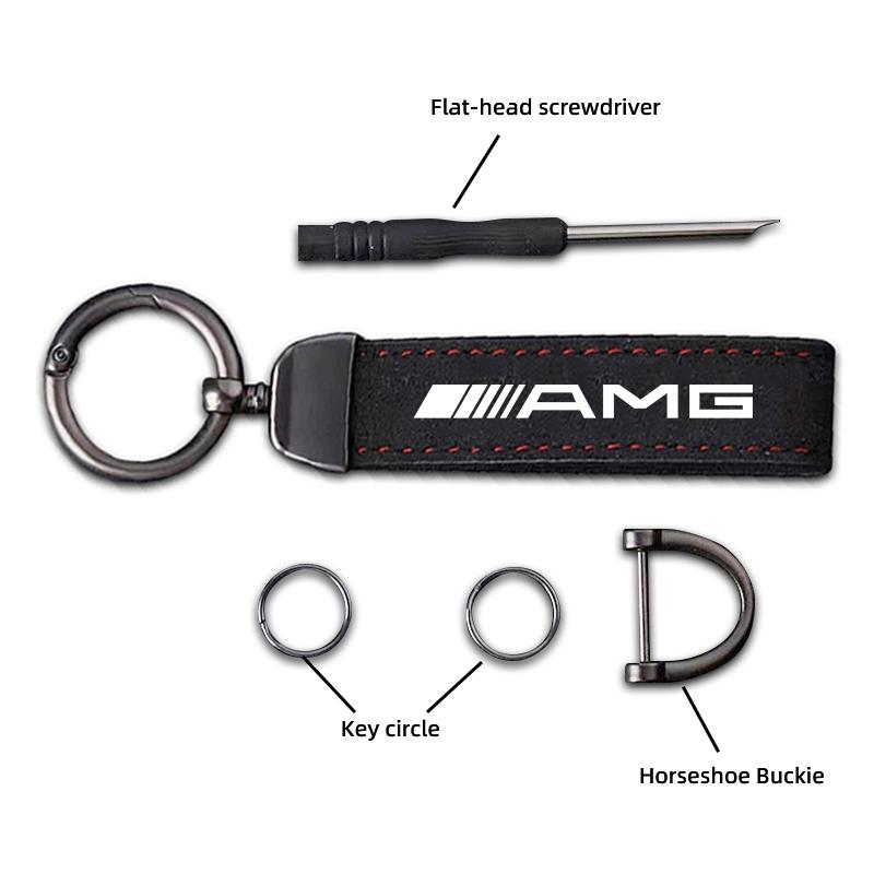 Coprivalvole per Pneumatici Ruote Auto/Portachiavi Anello Portachiavi per Mercedes Benz AMG W203 W205 W206 W211 W220 W212 W201 W210 W108