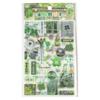6 Sheets Adhesive Sticker Retro Decal Food Sticker Asthetic Decal Scrapbooking Sticker Cartoon Decal Fish Sticker