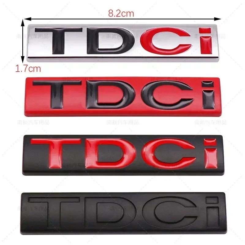 TGB8 3D Metal TDCI Letters Car Rear Trunk Emblem Badge Sticker Decals For Ford Kuga Explorer Transit Accessories