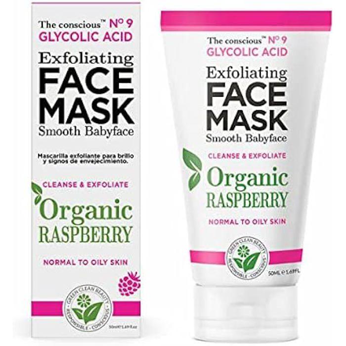 Masque Facial - The Conscious - Glycolic Acid Framboise - 50 Ml - Vegan - Tous Types De Peau