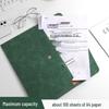 Thickened Waterproof A4 Leather File Folder with Snap Button