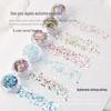 Mixed Glitter Nail Art Sequins: Irregular Hexagon & Round Shapes