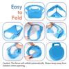 Foldable Small Animal Hamster Fence Autoopen Outdoor Indoor Exercise Crawling Pet Tent(  Blue )