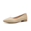 Flat-soled Soft-soled Work Shoes Women's Black Pointed Single Shoes Women's Soft Leather Shallow Mouth Comfortable Career Interview Flight