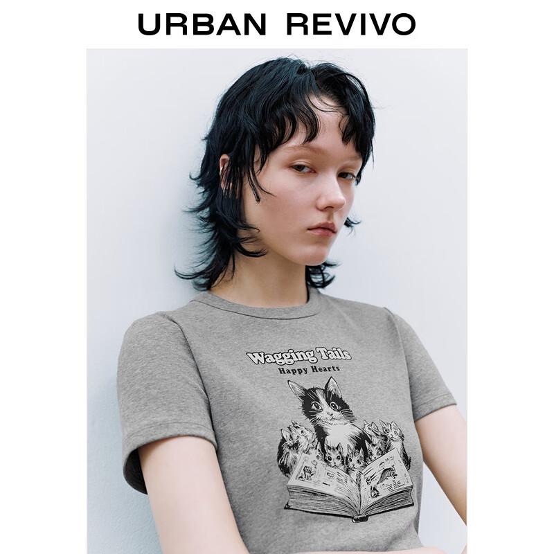 UR Women's Slim Fit Colorblock Print Short Sleeve T-Shirt